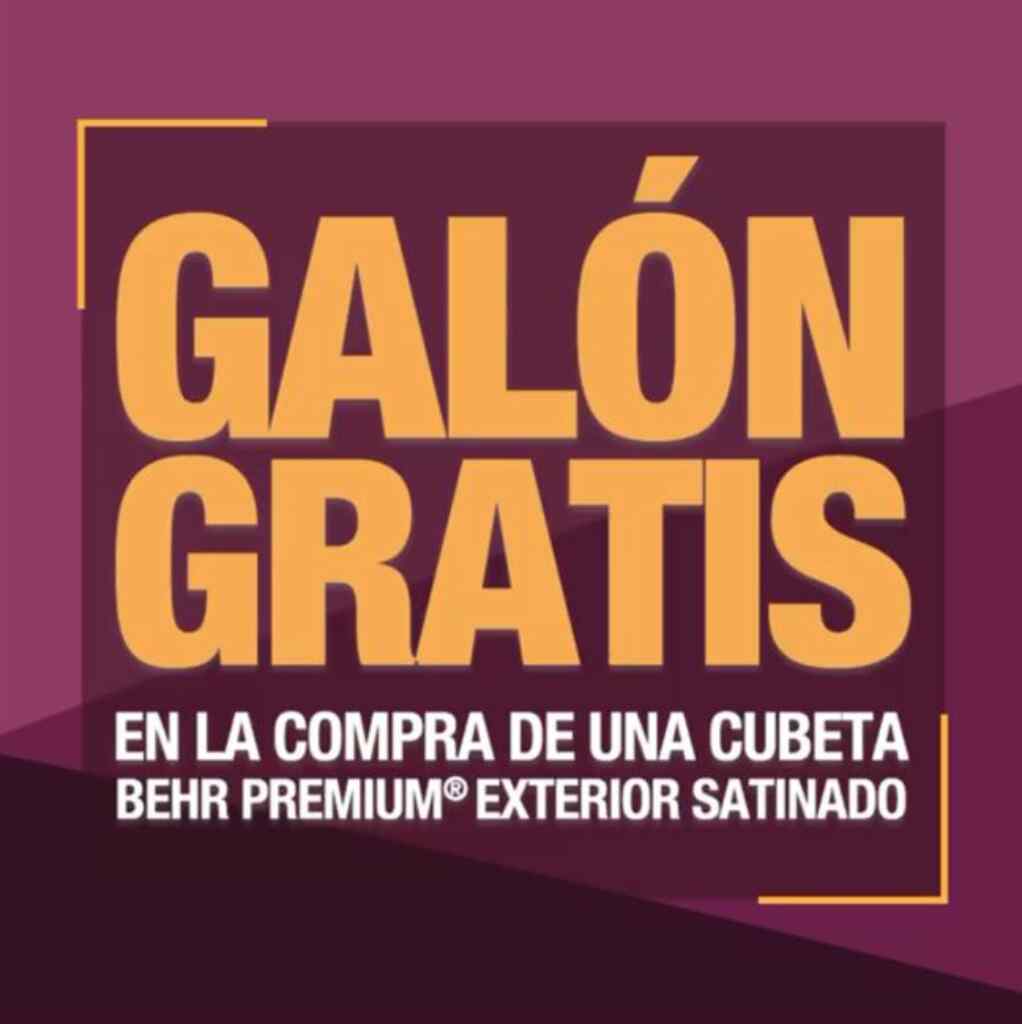Promoción Behr pintura gratis 2020: Recibe un galón gratis en la compra ...