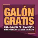 Promoción Behr pintura gratis 2020: Recibe un galón gratis en la compra de una cubeta