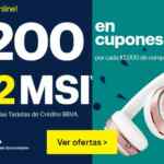 Promoción Best Buy BBVA Bancomer de $200 en cupones por cada $2,000 de compra + MSI