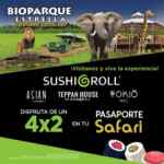 Promoción Bioparque Estrella Sushi Roll de 4x2 en pasaporte safari