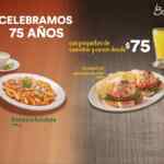 Promoción Bisquets Obregón 75 Aniversario: paquetes de comidas y cenas desde $75