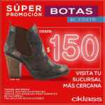 En Cklass botas desde $150 pesos