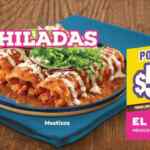 Promoción El Portón: 3 enchiladas a sólo $55 de 7:00 AM a 6:00 PM todos los días