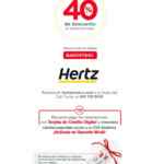 Código Hertz de 40% de descuento en rentas de auto al pagar con Banorte
