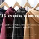Promoción H&M de 15% de descuento adicional en todos los básicos