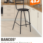 En Home Depot 4x3 en sillas altas, bancos y repisas