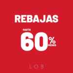 Segundas rebajas LOB 2020: Ahora hasta 60% de descuento