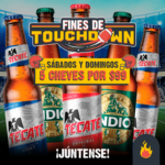 Promoción las Alitas sábados y domingos 5 cervezas por $99 pesos