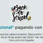 Promoción Linio Back to school de 10% de descuento adicional al pagar con Paypal