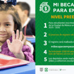 CDMX Mi Beca para Empezar: $300 al mes para estudiantes de preescolar