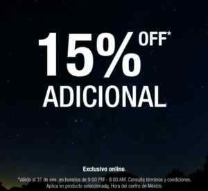 Midnight Sale Cloe: 15% de descuento adicional en tienda online de las 9:00 PM a las 8:00 AM