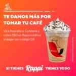 Promoción cafeterías Nescafé Rappi: $50 de bonificación al pagar con código QR