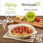 Promoción Olive Garden Infinity Lunch 2020: platillos con sopa o ensalada y bebida ilimitadas desde $119