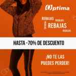Rebajas Optima 2020 de hasta 70% de descuento en mercancía seleccionada