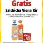 Promoción Oxxo de salchichas Kir Gratis en la compra de un pan Bimbo grande