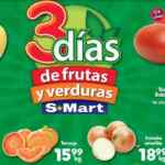 Ofertas S-Mart frutas y verduras del 7 al 9 de enero 2020