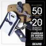En Sears hasta 50% de descuento + 20% adicional en camisas de vestir y accesorios para caballeros