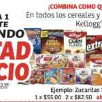 En Soriana 2x1 y medio en cereales y barras de cereal Kelloggs