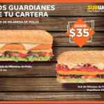 Promoción Subway Guardianes de tu Cartera 2020: Subs desde $35 pesos
