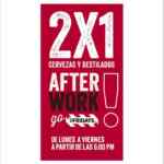 Promoción TGI Fridays After Office 2020: 2x1 en cervezas y destilados después de las 6pm