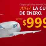 Venta Especial Aerolíneas TAR de vuelos desde $999 pesos