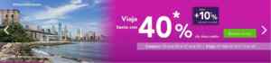 Promoción Volaris de 40% de descuento + 10% adicional en vuelos nacionales e internacionales