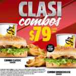 Nuevos Clasi Combos Carls Jr 2020 a $79 cada uno con papas y refresco