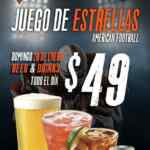Promoción Hooters Pro Bowl NFL: Cerveza y drinks a $49 todo el día hoy domingo