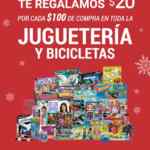 Promoción La Comer Día de Reyes: $20 de regalo por cada $100 de compra en juguetes y bicicletas