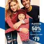 Promoción Old Navy fin de semana: Playeras a mitad de precio (para niños desde $79)