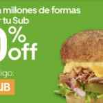 Código Uber Eats de 30% de descuento en sushi y 40% de descuento en Subway