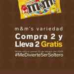 Promoción 7-Eleven Día del Soltero: 4x2 en chocolates M&Ms hoy 13 de febrero