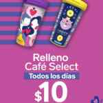 Promoción 7-Eleven de Café Select a $10 todos los días con termo 7-Eleven