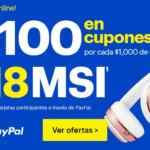 En Best Buy $100 en cupones por cada $1,000 de compra + 18 MSI con Paypal