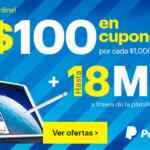 Promoción Best Buy de $100 en cupones por cada $1,000 de compra + 18 MSI con Paypal