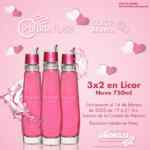 Promoción de San Valentín Bodegas Alianza 3x2 en licor Nuvo este 14 de febrero