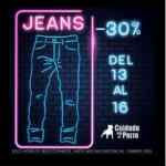 En cuidado con el Perro 30% de descuento en jeans este fin de semana
