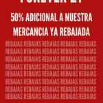 Forever 21 rebajas extendidas: 50% de descuento adicional a lo ya rebajado