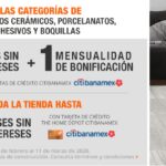 Promoción Home Depot Citi Banamex de 1 mes de bonificación pagando a 18 meses sin intereses en artículos seleccionados