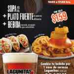 Hooters Menú Ejecutivo de sopa + plato fuerte + bebida (incluye cerveza) por $159 de lunes a viernes