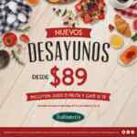 Nuevos desayunos Italiannis 2020 desde $89 pesos de lunes a domingo
