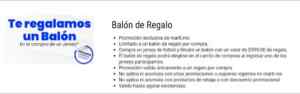 Promoción Martí de balón Gratis en la compra de un jersey