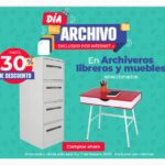 Promoción Día del Archivo Office Depot: hasta 30% de descuento en archiveros y libreros