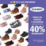 En Old Navy 40% de descuento en todos los zapatos y accesorios para toda la familia