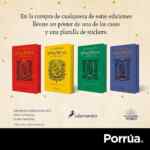 Compra un libro de Harry Potter en Porrúa y llévate de regalo un póster y unos stickers