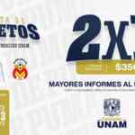 2x1 en boletos para el Pumas vs Morelia para los asociados a la Fundación UNAM
