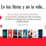 Promoción El Sótano San Valentín: Cojín en forma de libro de regalo en compra de libros seleccionados
