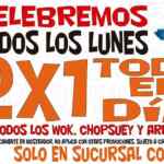 Promoción Take-A-Wok Coapa: 2x1 todos los lunes presentando cupón