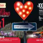 Promoción Turibus San Valentín: Circuito especial al 2x1 el 14 y 15 de febrero (2 personas por $100)