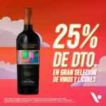 Venta Nocturna Vinoteca en Rappi: 25% de descuento en vinos y licores seleccionados